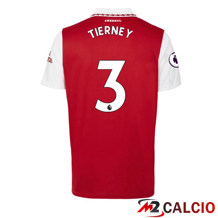Maglie Calcio Personalizzate,Tute Calcio Squadre,Maglia Nazionale Italiana Calcio | Maglie Calcio Arsenal (TIERNEY 3) Prima Rosso Bianco 2022/2023