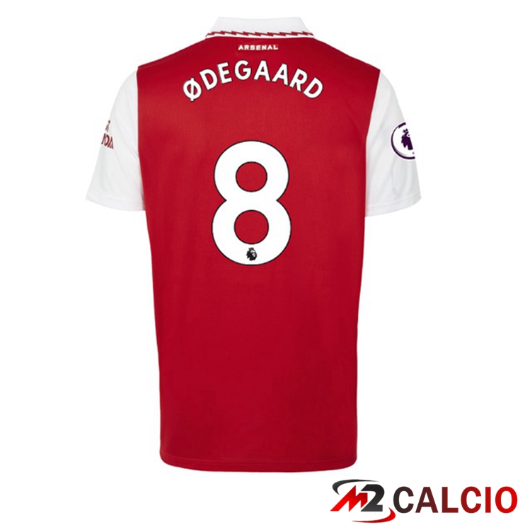 Maglie Calcio Personalizzate,Tute Calcio Squadre,Maglia Nazionale Italiana Calcio | Maglie Calcio Arsenal (ØDEGAARD 8) Prima Rosso Bianco 2022/2023