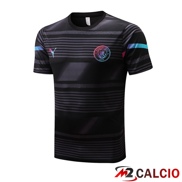Maglie Calcio Personalizzate,Tute Calcio Squadre,Maglia Nazionale Italiana Calcio | T Shirt Allenamento Manchester City Nero 2022/2023