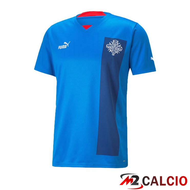 Maglie Calcio Personalizzate,Tute Calcio Squadre,Maglia Nazionale Italiana Calcio | Maglie Nazionali Calcio Islanda Prima Blu 2022/2023