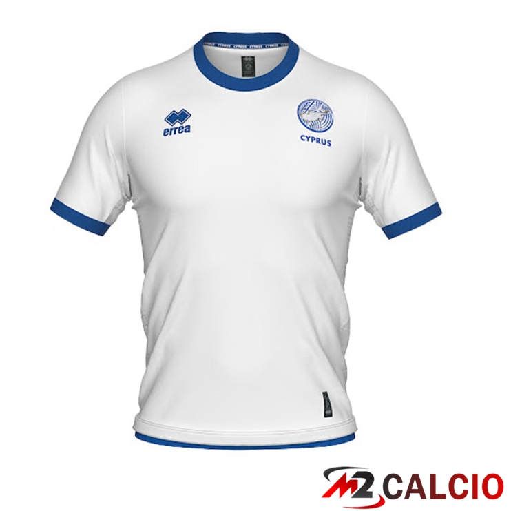Maglie Calcio Personalizzate,Tute Calcio Squadre,Maglia Nazionale Italiana Calcio | Maglie Nazionali Calcio Cipro Seconda Bianco 2022/2023