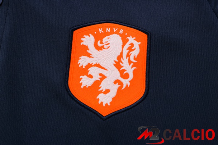 Kit Maglia Polo Paesi Bassi + Pantaloni Blu Reale 2022/2023