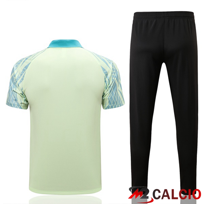 Kit Maglia Polo Brasile + Pantaloni Verde 2022/2023