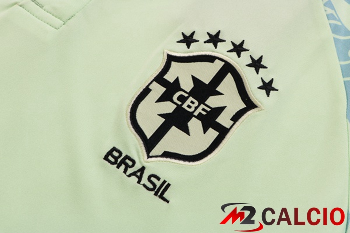 Kit Maglia Polo Brasile + Pantaloni Verde 2022/2023