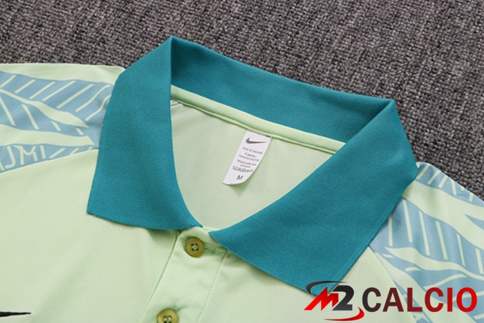 Kit Maglia Polo Brasile + Pantaloni Verde 2022/2023