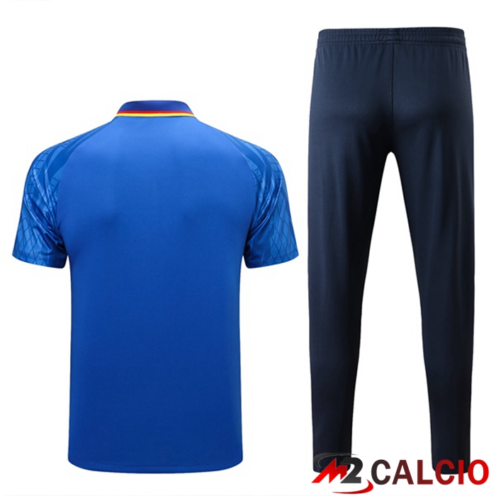 Kit Maglia Polo Francia + Pantaloni Blu 2022/2023