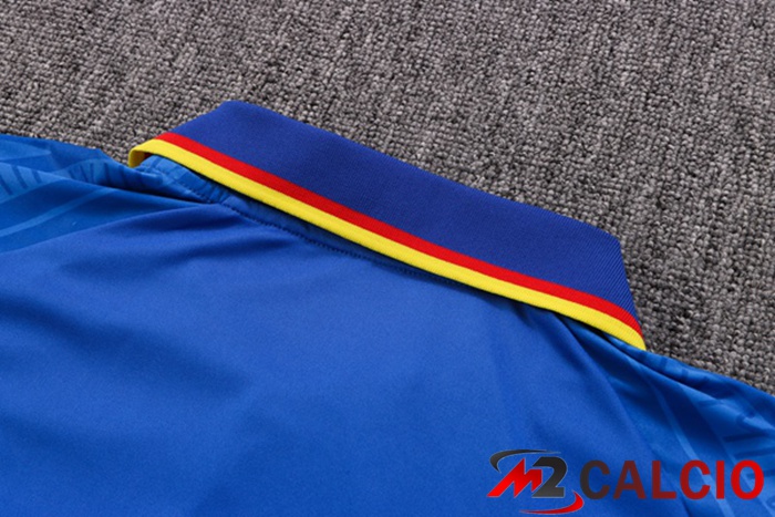 Kit Maglia Polo Francia + Pantaloni Blu 2022/2023