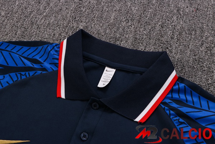 Kit Maglia Polo Francia + Pantaloni Blu Reale 2022/2023