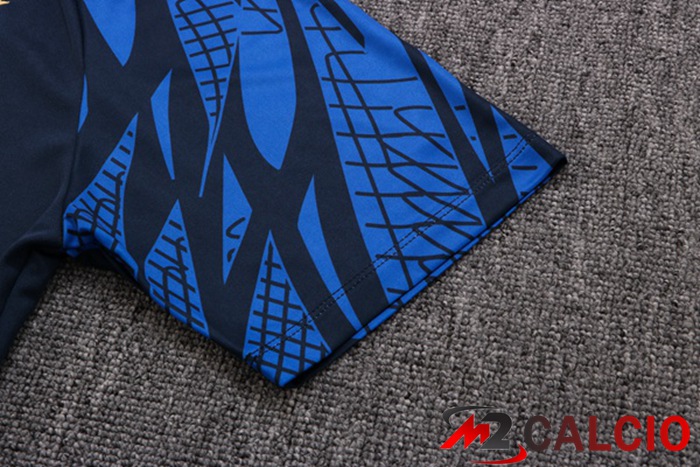Kit Maglia Polo Francia + Pantaloni Blu Reale 2022/2023