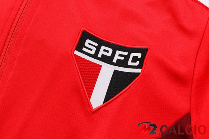 Insieme Tuta Calcio - Giacca Sao Paulo FC Rosso 2022/2023