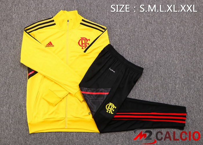 Insieme Tuta Calcio - Giacca Flamengo Giallo 2022/2023