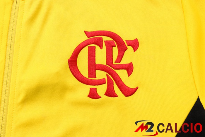 Insieme Tuta Calcio - Giacca Flamengo Giallo 2022/2023