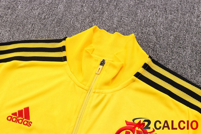 Insieme Tuta Calcio - Giacca Flamengo Giallo 2022/2023