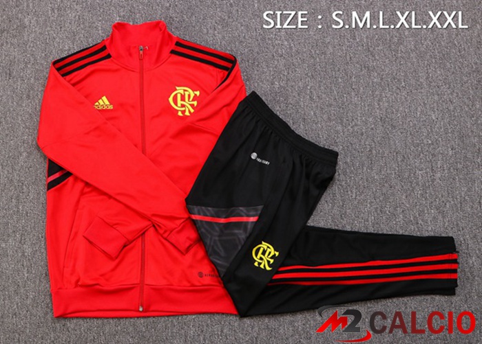 Insieme Tuta Calcio - Giacca Flamengo Rosso 2022/2023