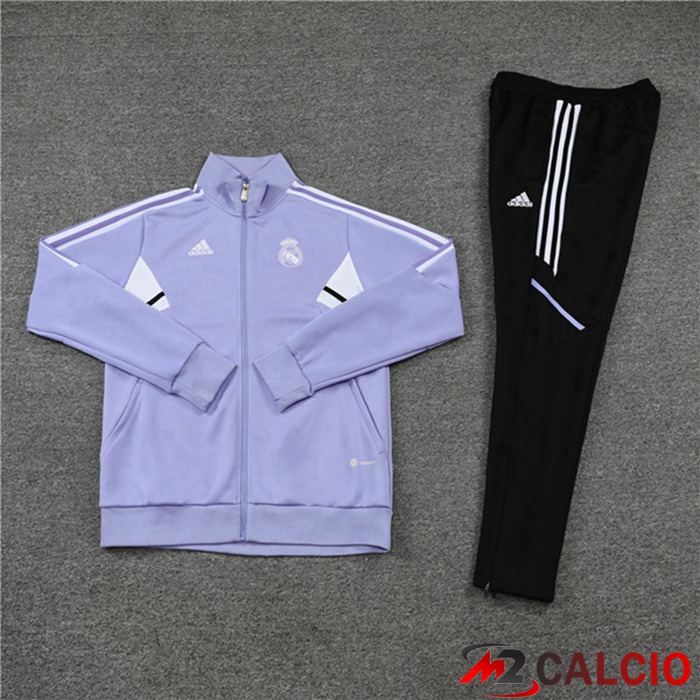 Insieme Tuta Calcio - Giacca Real Madrid Porpora 2022/2023