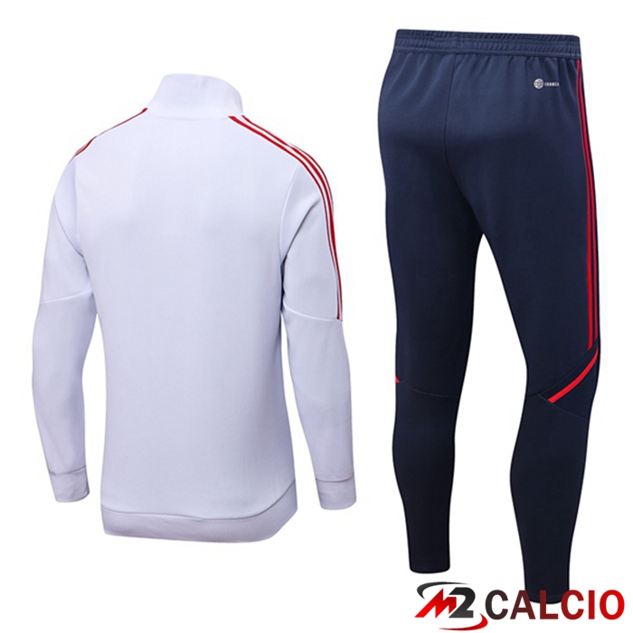 Insieme Tuta Calcio - Giacca Bayern Monaco Bianco 2022/2023