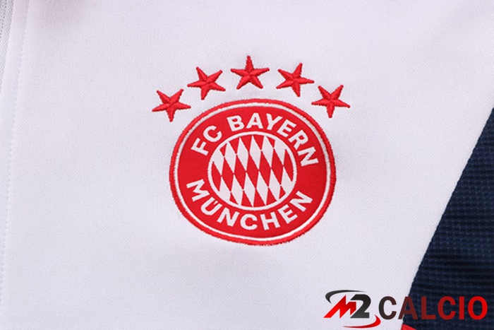 Insieme Tuta Calcio - Giacca Bayern Monaco Bianco 2022/2023