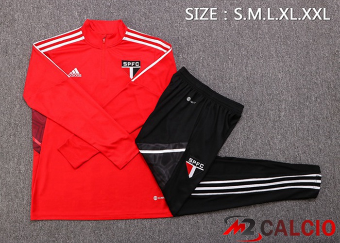 Tuta Calcio Sao Paulo FC Rosso 2022/2023