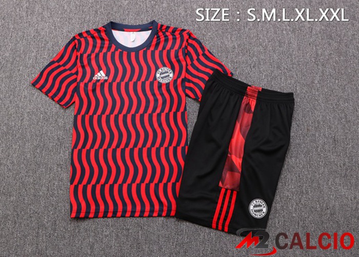 T Shirt Allenamento Bayern Monaco + Shorts Rosso 2022/2023