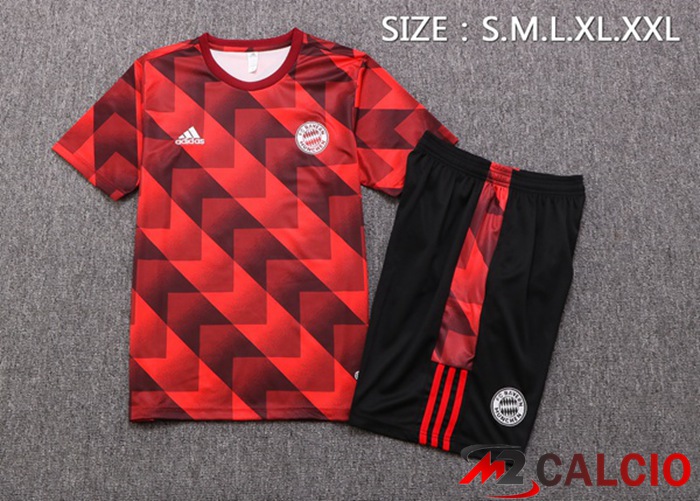 T Shirt Allenamento Bayern Monaco + Shorts Rosso 2022/2023