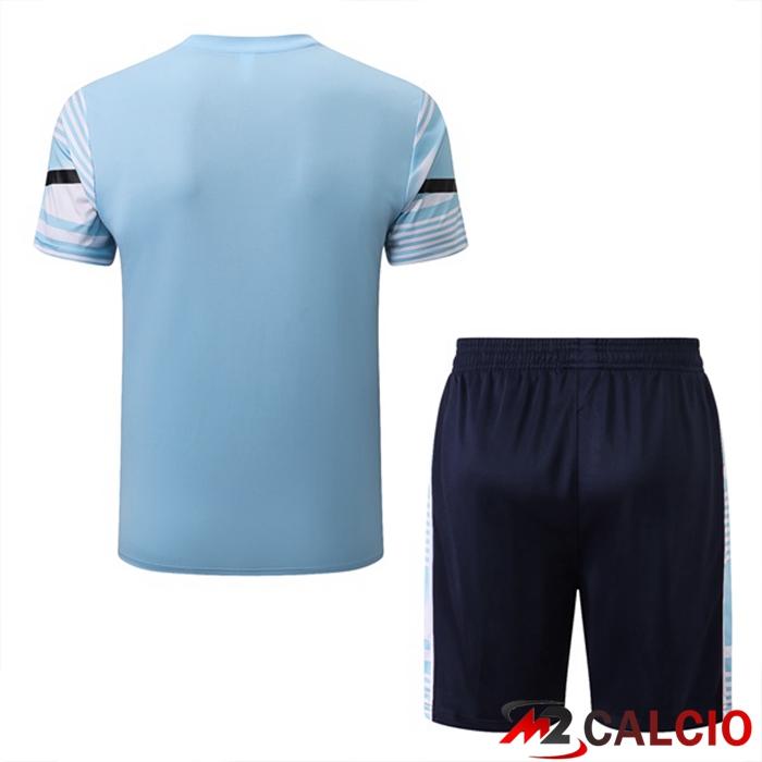 T Shirt Allenamento Manchester City + Shorts Blu 2022/2023