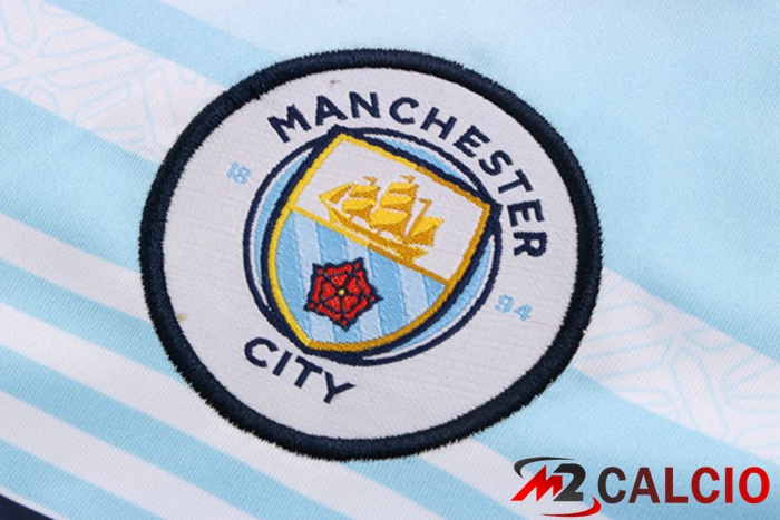 T Shirt Allenamento Manchester City + Shorts Blu 2022/2023