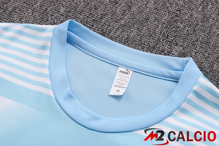 T Shirt Allenamento Manchester City + Shorts Blu 2022/2023