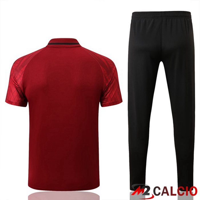 Maglia Polo Portogallo Uomo + Pantaloni Rosso 2022/2023
