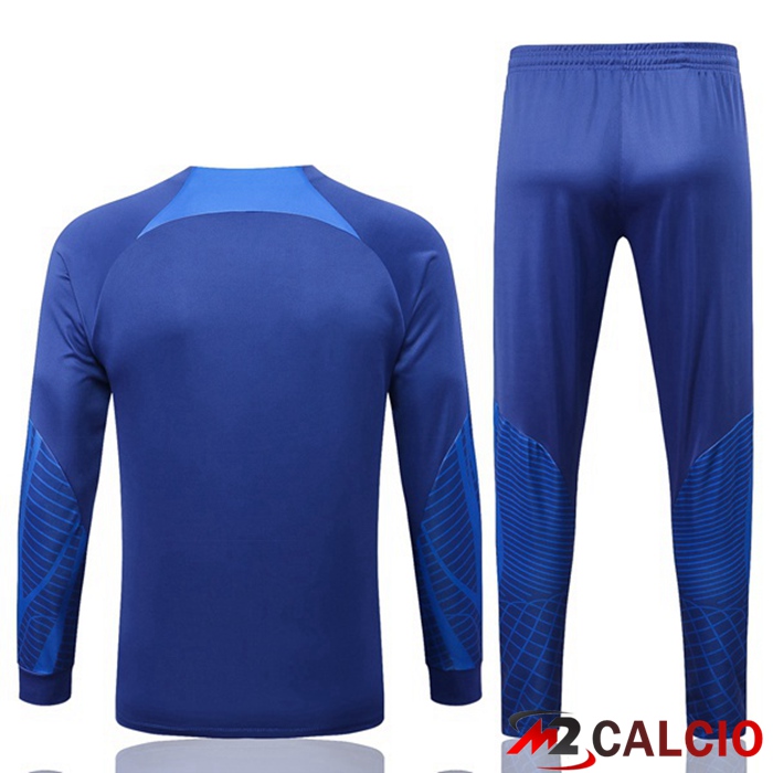 Insieme Tuta Calcio - Giacca Paesi Bassi Blu 2022/2023