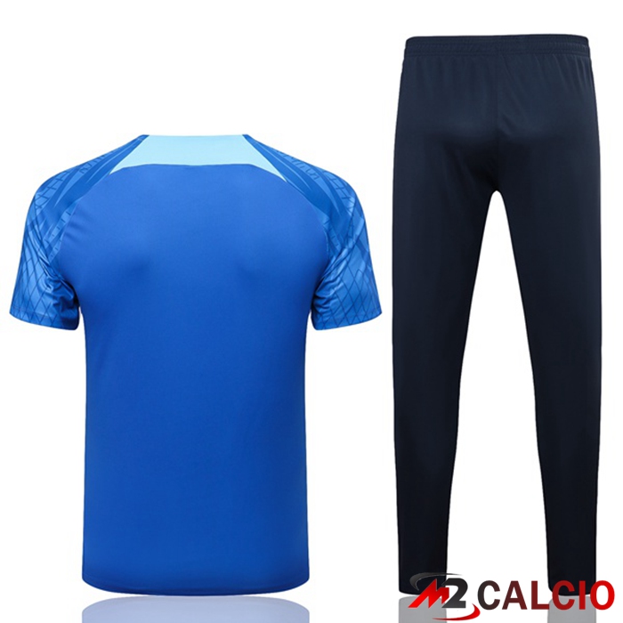 T Shirt Allenamento Inghilterra + Pantaloni Blu 2022/2023