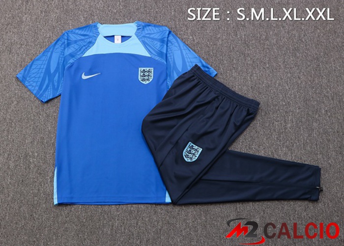 T Shirt Allenamento Inghilterra + Pantaloni Blu 2022/2023