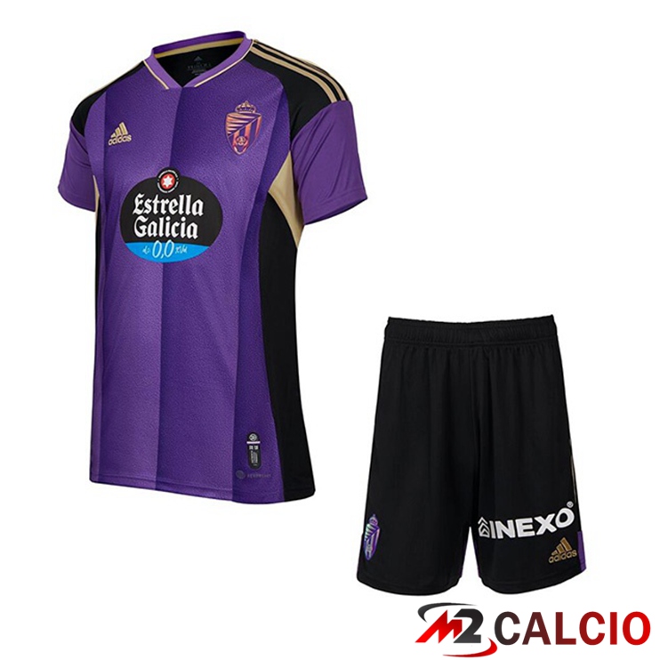 Maglie Calcio Personalizzate,Tute Calcio Squadre,Maglia Nazionale Italiana Calcio | Maglie Calcio Real Valladolid Bambino Seconda Viola 2022/2023