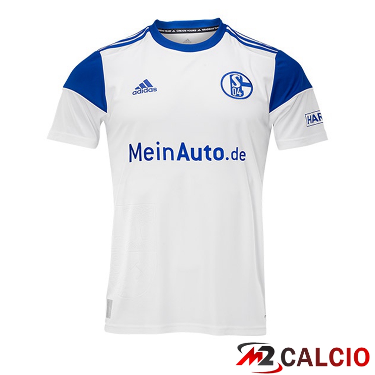 Maglie Calcio Personalizzate,Tute Calcio Squadre,Maglia Nazionale Italiana Calcio | Maglie Calcio Schalke 04 Seconda Bianco 2022/2023