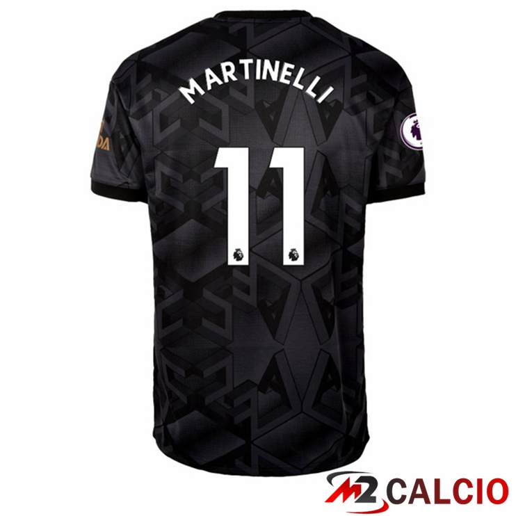 Maglie Calcio Personalizzate,Tute Calcio Squadre,Maglia Nazionale Italiana Calcio | Maglie Calcio Arsenal (MARTINELLI 11) Seconda Nero 2022/2023
