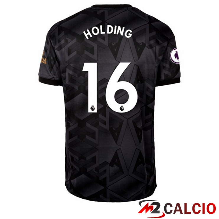Maglie Calcio Personalizzate,Tute Calcio Squadre,Maglia Nazionale Italiana Calcio | Maglie Calcio Arsenal (HOLDING 16) Seconda Nero 2022/2023