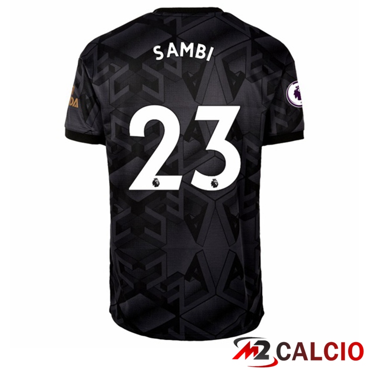 Maglie Calcio Personalizzate,Tute Calcio Squadre,Maglia Nazionale Italiana Calcio | Maglie Calcio Arsenal (SAMBI 23) Seconda Nero 2022/2023
