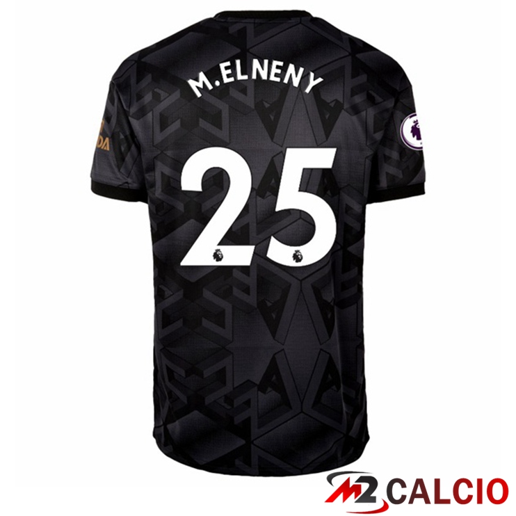 Maglie Calcio Personalizzate,Tute Calcio Squadre,Maglia Nazionale Italiana Calcio | Maglie Calcio Arsenal (M.ELNENY 25) Seconda Nero 2022/2023