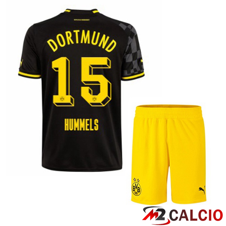 Maglie Calcio Personalizzate,Tute Calcio Squadre,Maglia Nazionale Italiana Calcio | Maglie Calcio Dortmund BVB (Hummels 15) Bambino Seconda Nero 2022/2023