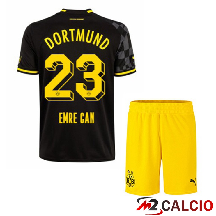Maglie Calcio Personalizzate,Tute Calcio Squadre,Maglia Nazionale Italiana Calcio | Maglie Calcio Dortmund BVB (Emre Can 23) Bambino Seconda Nero 2022/2023