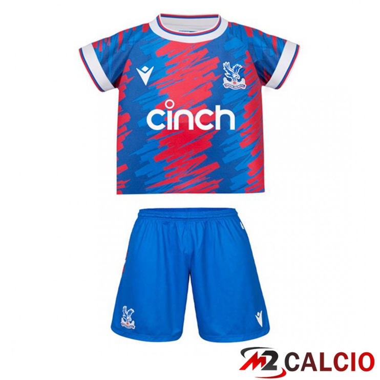 Shop Maglie Calcio Crystal Palace Bambino Prima Blu Rosso 2022/2023 ...