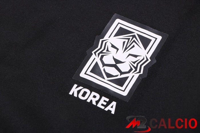 Insieme Tuta Calcio - Giacca Corea Nero 2022/2023