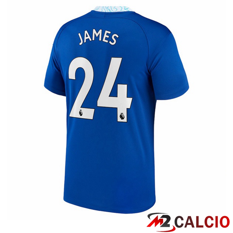 Maglie Calcio Personalizzate,Tute Calcio Squadre,Maglia Nazionale Italiana Calcio | Maglie Calcio FC Chelsea (James 24) Prima Blu 2022/2023