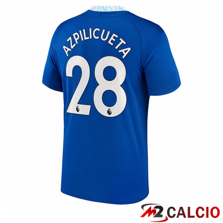 Maglie Calcio Personalizzate,Tute Calcio Squadre,Maglia Nazionale Italiana Calcio | Maglie Calcio FC Chelsea (Azpilicueta 28) Prima Blu 2022/2023