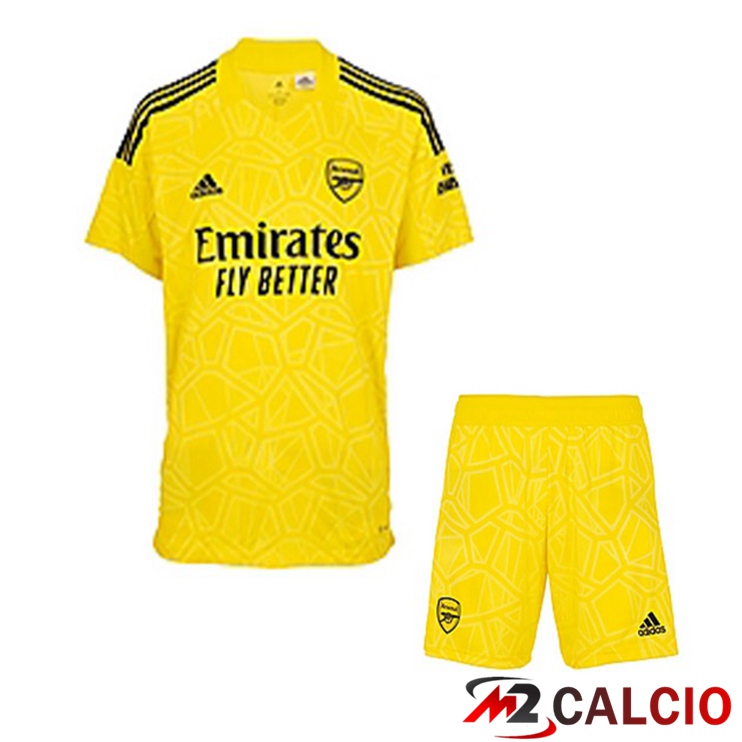 Maglie Calcio Personalizzate,Tute Calcio Squadre,Maglia Nazionale Italiana Calcio | Maglie Calcio Arsenal Bambino Portiere Giallo 2022/2023