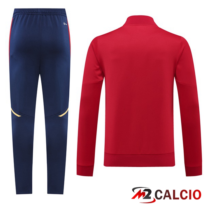 Insieme Tuta Calcio - Giacca Afc Ajax Rosso 2022/2023