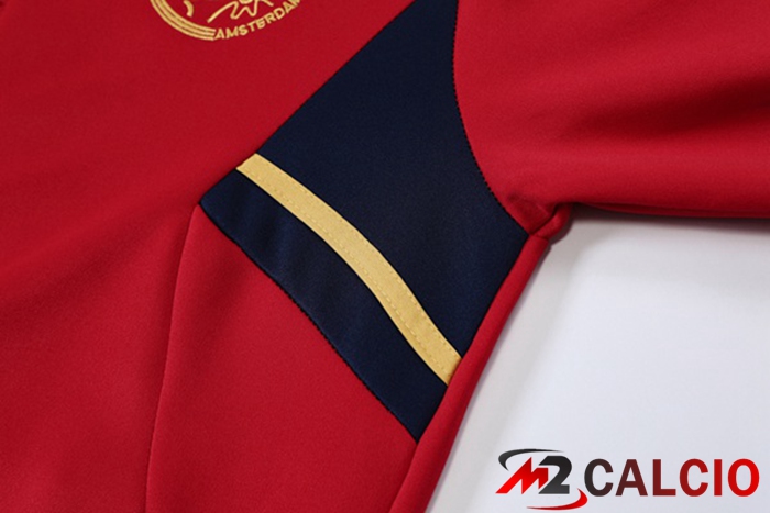 Insieme Tuta Calcio - Giacca Afc Ajax Rosso 2022/2023