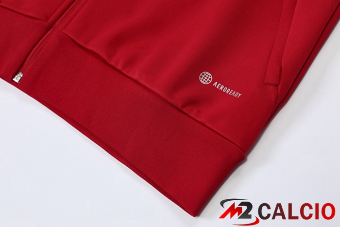 Insieme Tuta Calcio - Giacca Afc Ajax Rosso 2022/2023
