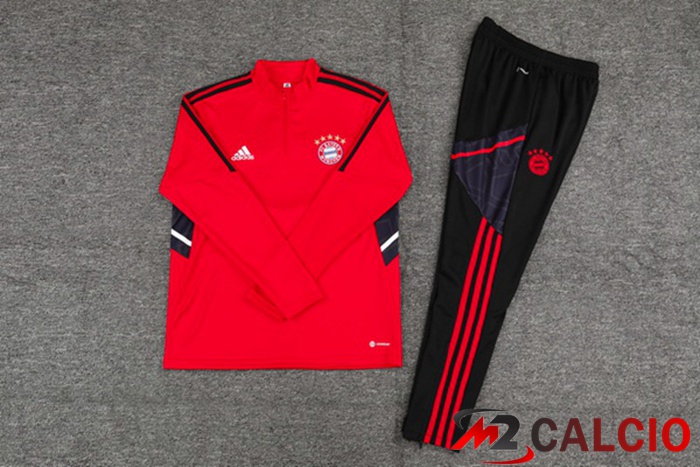 Insieme Tuta Calcio Bayern Monaco Rosso 2022/2023