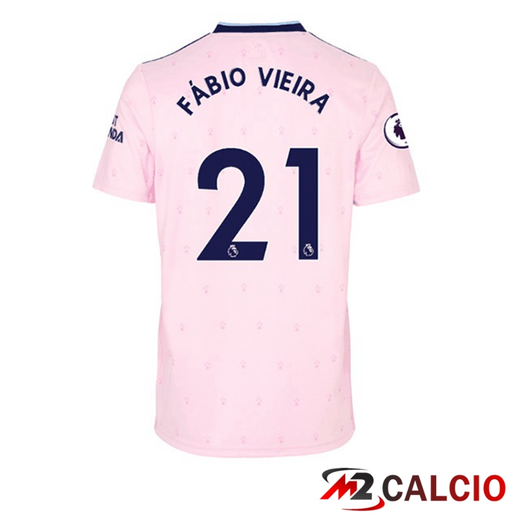 Maglie Calcio Personalizzate,Tute Calcio Squadre,Maglia Nazionale Italiana Calcio | Maglie Calcio Arsenal (FÁBIO VIEIRA 21) Seconda Rosa 2022/2023