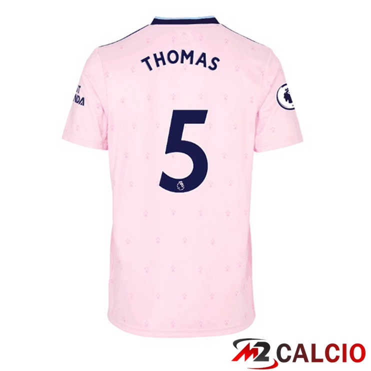 Maglie Calcio Personalizzate,Tute Calcio Squadre,Maglia Nazionale Italiana Calcio | Maglie Calcio Arsenal (THOMAS 5) Seconda Rosa 2022/2023